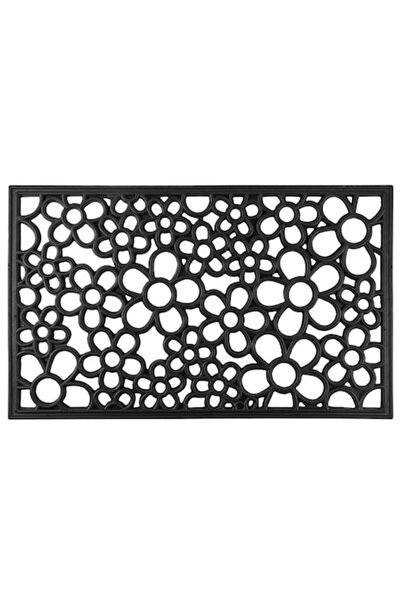 Strend Pro Entrance mat, rubber, 45x75 cm, floral pattern