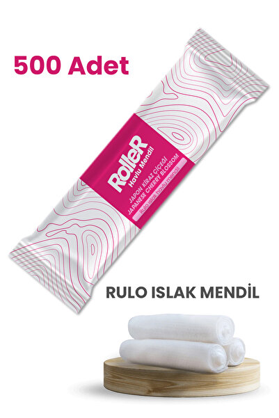 Balkan Japon Kiraz Çiçeği Koku Hijyenik Rulo Havlu Islak Mendil 500 Adet (TEK...