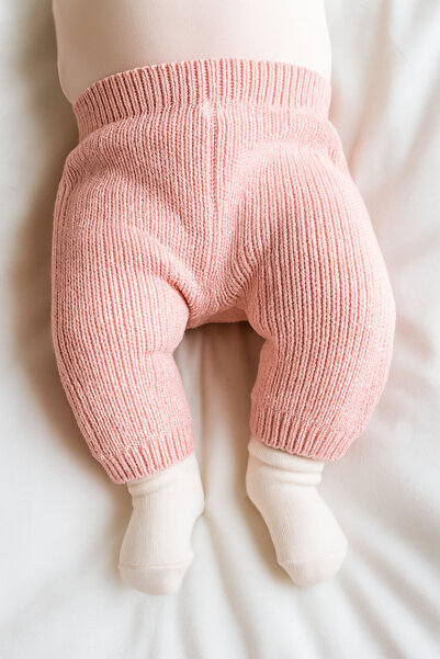 Eray Kids Kız Bebek Pamuklu Örme Triko Kışlık Tek Alt