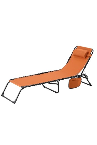 Chomik Garden lounge chair, steel, adjustable, with headrest, side pocket, or...