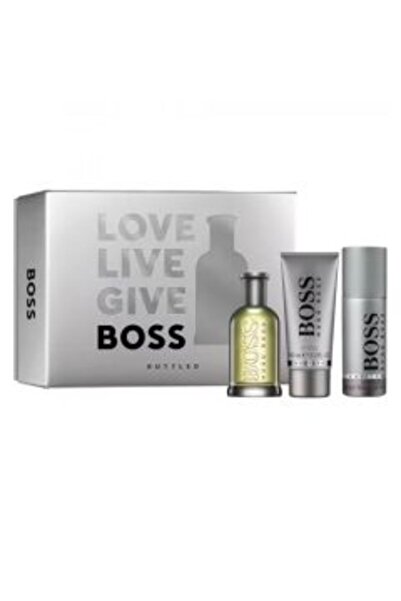 Hugo Boss Bottled Parfum 3 Pcs (M) Parfum 100 Ml + Parfum 10 Ml + Sg 100 Ml Set