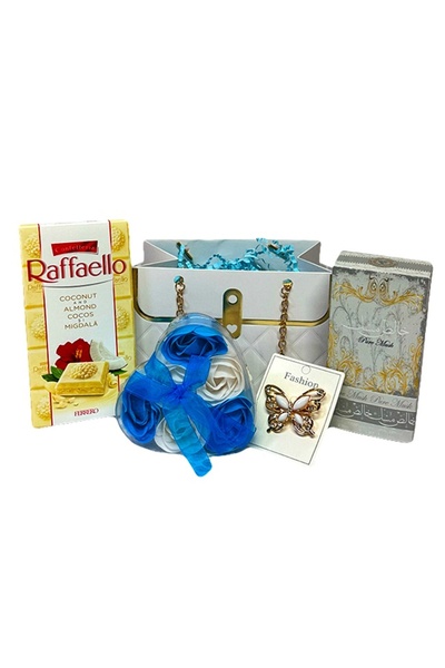 velve Pachet Trinket,apa de parfum arabesc Pure Musk 50 ml,ciocolata Raffaelo...