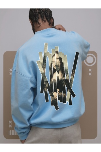 Wish BF Hanorac unisex pentru bărbați/femei MONA LISA, colorat, personalizat ...