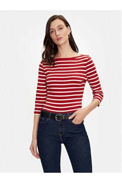 Tommy Hilfiger Women's Blouse WW0WW40589 Red