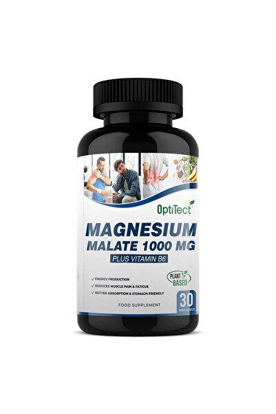 OptiTect Magnesium Malate Plus Vitamin B 6, 30 Veggie Capsules, Energy Production