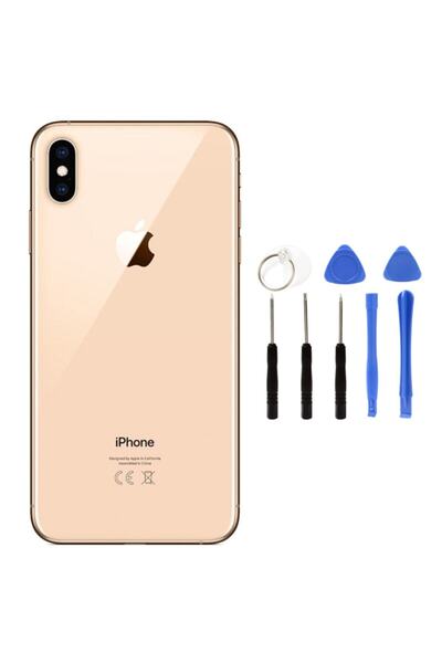 AXYA Apple Iphone Xs Max Boş Kasa + Montaj Seti Gold