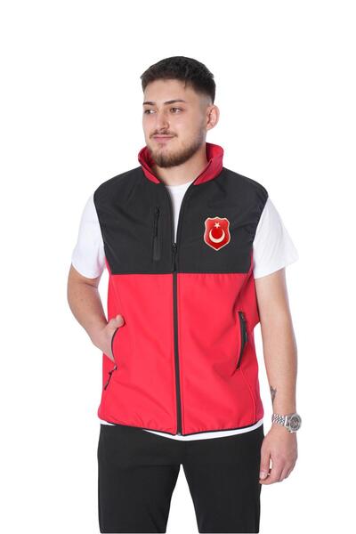 Netto İş Elbiseleri Turkish Flag Embossed Printed Duocolour Softshell Vest