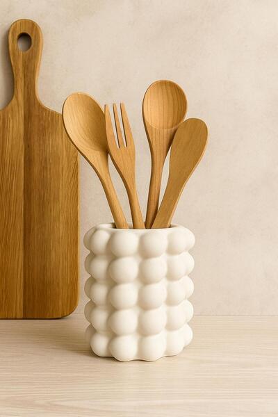 Liva Home Life Dekoratif Beton Çok Amaçlı Bubble Vazo Kaşıklık Saksı