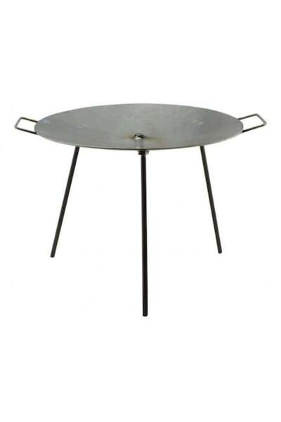 Perfect Home Grill Disc, Metallic, with Legs and Hanging Hook, 40.5x32 cm,