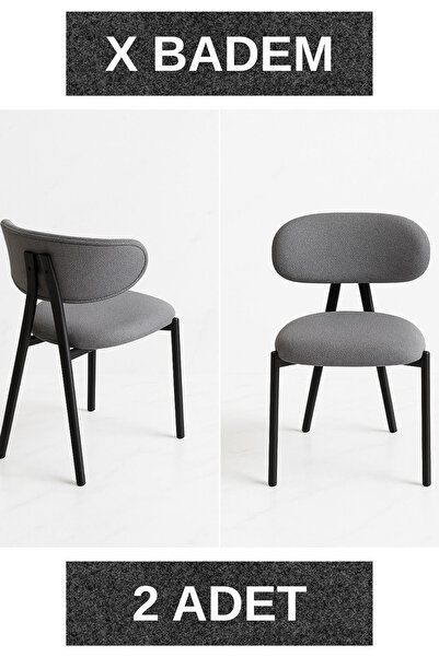 Dekoroom's 2 Adet, X Badem Sandalye,