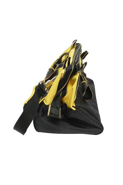 CROWNMAN Geantă de scule cu mâner de cauciuc și curea de umăr, material textil, 41x24x30 cm,