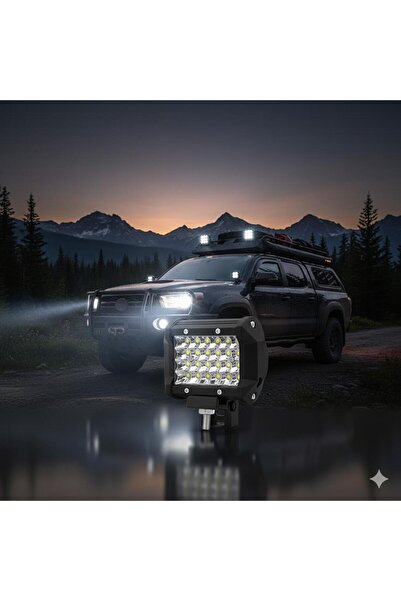 Space 24 Ledli 72W Beyaz Sis Lamba seti 2'li Motorsiklet-offroad-Atv