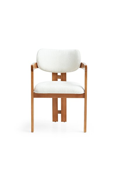 comiet Radısson teddy kumaş Ahşap Lux Sandalye