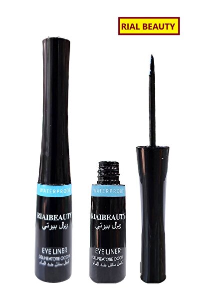 RIAL BEAUTY كحل سائل ضد الماء قلم تحديد العين ترسم العين بشكل أنيق وتعطي العين شكل مميز لون أسود 5 مل