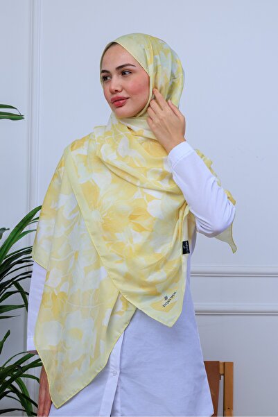 49eyşanipek EŞSİZ SULUBOYA ÇİÇEK DESENLİ DİJİTAL SOFT ŞAL