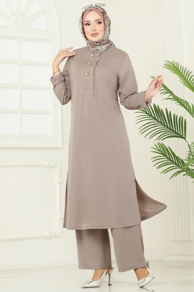 ModaMerve Yandan Yırtmaçlı Mira Takım 454DVL817-MS Vizyon