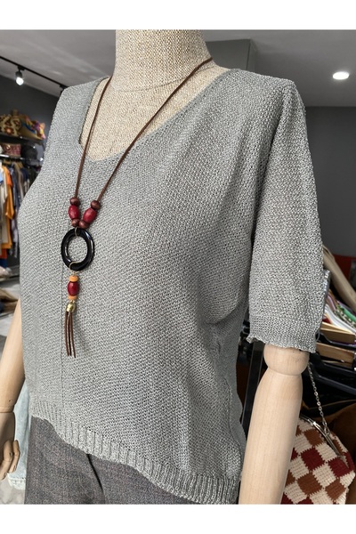 MODA İthal ipek merserize bluz