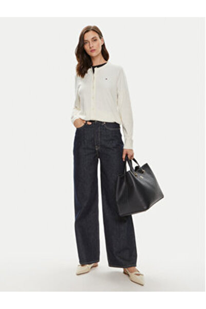 Tommy Hilfiger Women's Cardigan WW0WW42370 Beige