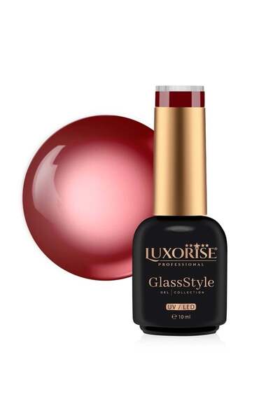 LUXORISE GlassStyle Semi-Permanent Nail Polish - Papaya Passion 10ml