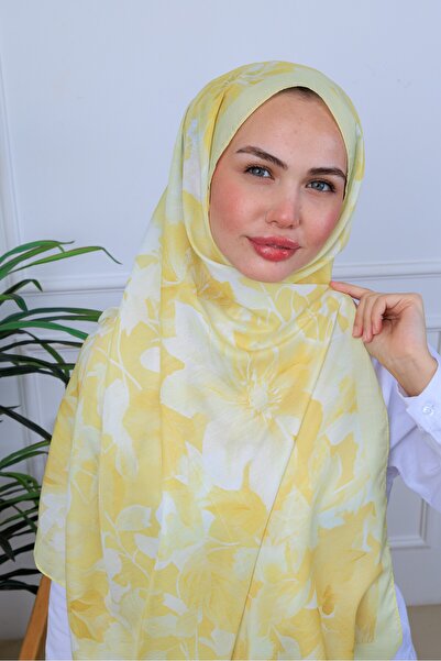 49eyşanipek EŞSİZ SULUBOYA ÇİÇEK DESENLİ DİJİTAL SOFT ŞAL