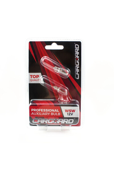 CarGuard Set of 2 W5W Carguard car bulbs, 12 V