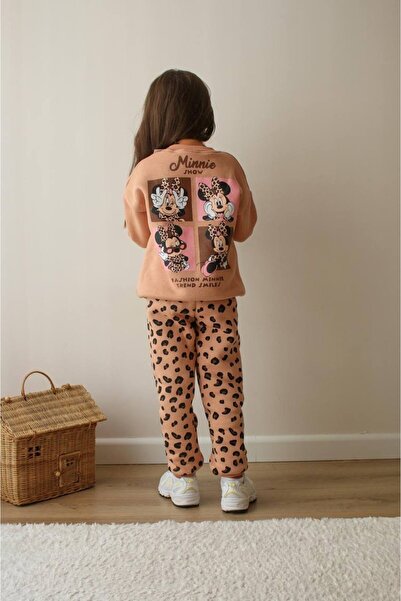 MİNİKO KİDS Girls' Minnie Model 3-Ply Sharded Tracksuit Set