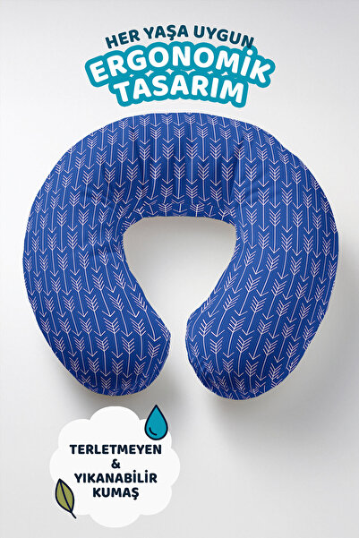 Evimde Bambaşka OK Sa deznom Pamuk Jastuk za vrat - Moderni minimalistički ta...