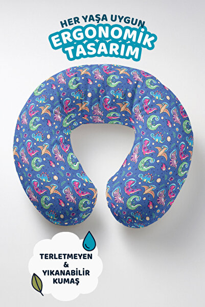 Evimde Bambaşka Dinosaur Sa deznom Pamuk paket jastuka za vrat - Dječji i odr...