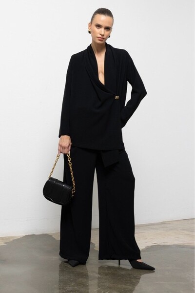 Suziş One Button Shawl Collar Jacket Pants Suit 52134002