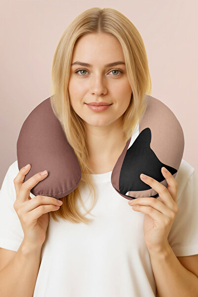 Evimde Bambaşka Pernă ergonomică pentru gât cu design modern abstract - Pernă...