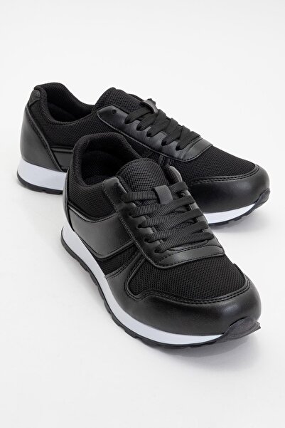 CCWAY AYAKKABI Pantofi sport cu șireturi Anorak pentru femei NEGRU ALB