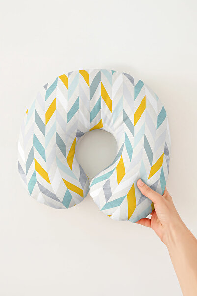Evimde Bambaşka Pernă ergonomică pentru gât cu dungi moderne - Pernă moale de...