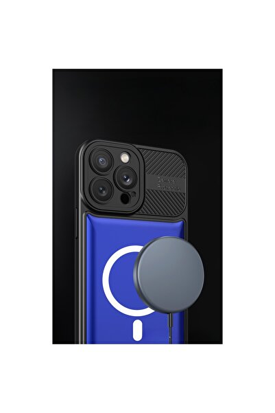 Urban Armor Husă Apple MagSafe pentru iPhone 12 Pro - Flippy (albastră, magnetică)