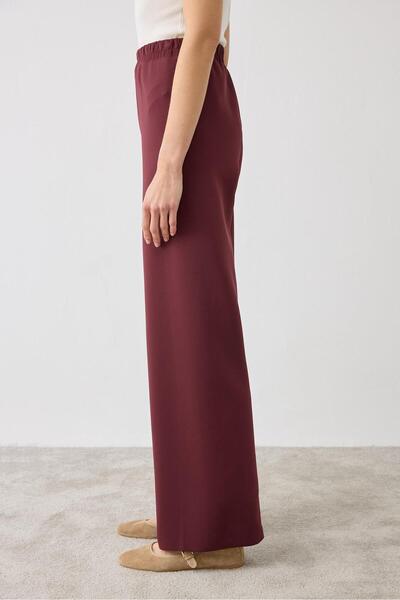 TERZİ DÜKKANI Παντελόνι ASEL SCUBA BOL ΜΠΟΡΔΟ