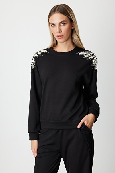 Genel Markalar Omuzları İncili Sweat