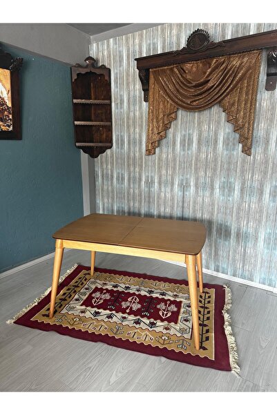 Meser Mobilya RETRO NATUREL AÇILIR MDF MUTFAK MASASI 4-8 KİŞİLİK