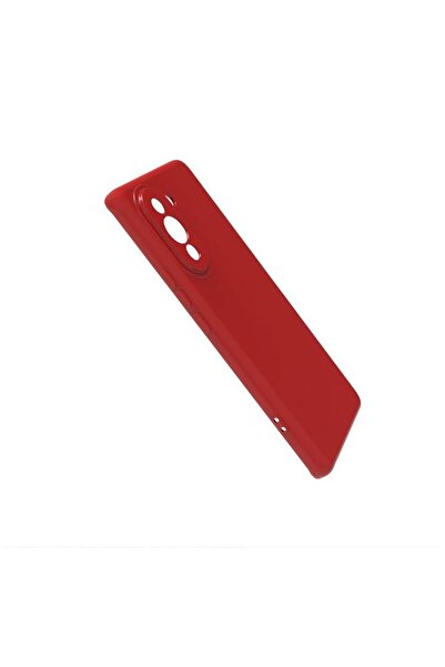 Huawei Nova 10 Liquid Silicone Flippy Case with Microfiber Interior, Shock Protection, Red