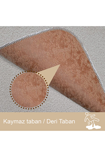 Bestekar Lina Vizon 80x140 - 50x70 Водостійкий килимок для ванної кімнати з м'якою поверхнею та шкіряною основою, що не залишає слідів