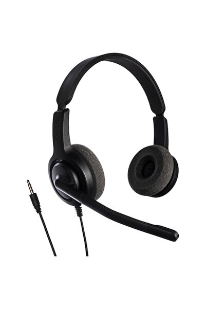 Axtel Casti cu microfon Voice PC28 duo NC, Jack 3.5 mm, Negru