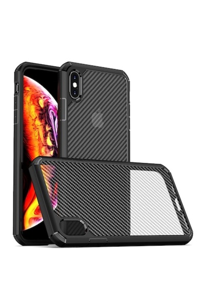 Fils Husă de protecție pentru iPhone XS Max, CarbonFuse, culoare închisă intensă
