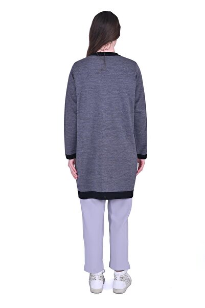 Invee Defne Knitwear Wool Cardigan Black