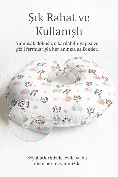 Evimde Bambaşka Slatki panda Sa deznom Pamuk paket jastuka za vrat - šareni z...