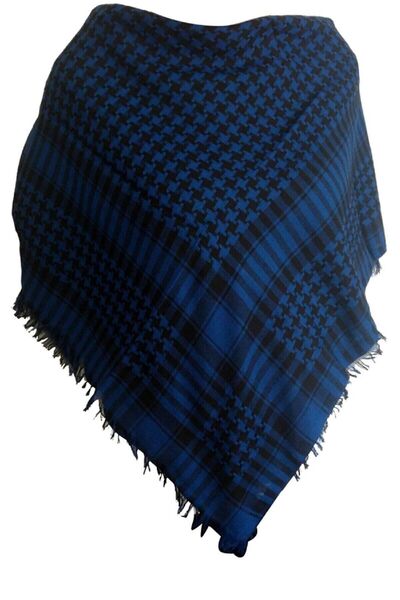 SINGLE SWORD SS Kareli Askeri Puşi, Şal, Poşi Mavi Renk