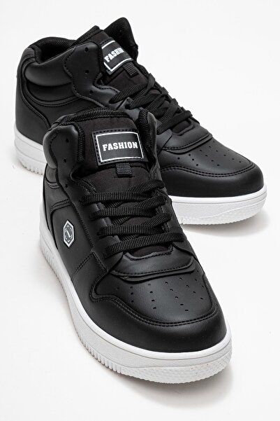 CCWAY AYAKKABI Ženske sportske cipele sa vezicama CRNI BELI ĐON