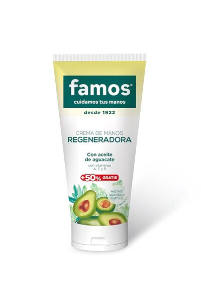 Famos Cremă de mâini regeneratoare corporală Cosmãtica cu ulei de avocado 75 ml
