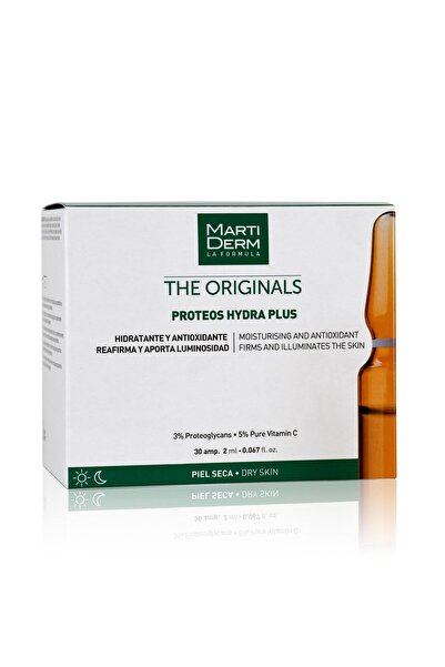 Martiderm Proteos Hydra Plus Cremă hidratantă anti-îmbătrânire cu proteoglicani împotriva ridurilor - 3 fiole