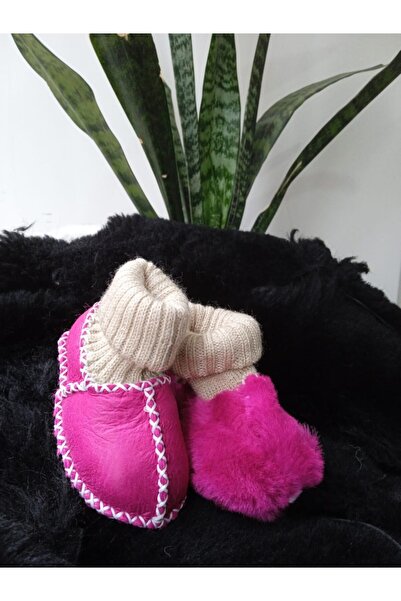 TTY Baby Booties Furry Genuine Lambskin