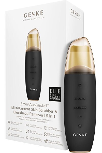 Geske | Exfoliant pentru piele SmartAppGuided™ MicroCurrent și îndepărtator de puncte negre | 9 în 1