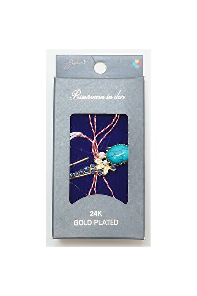 JOLIE Martisor Brooch 24K Gold Plated, Brooch Size Approx 2- 3 cm, Model 26