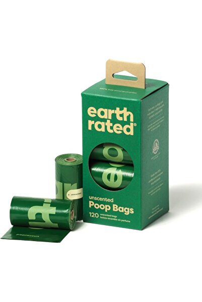 Earth Rated Pungi pentru excremente de câine, role de rezervă extra groase, e...